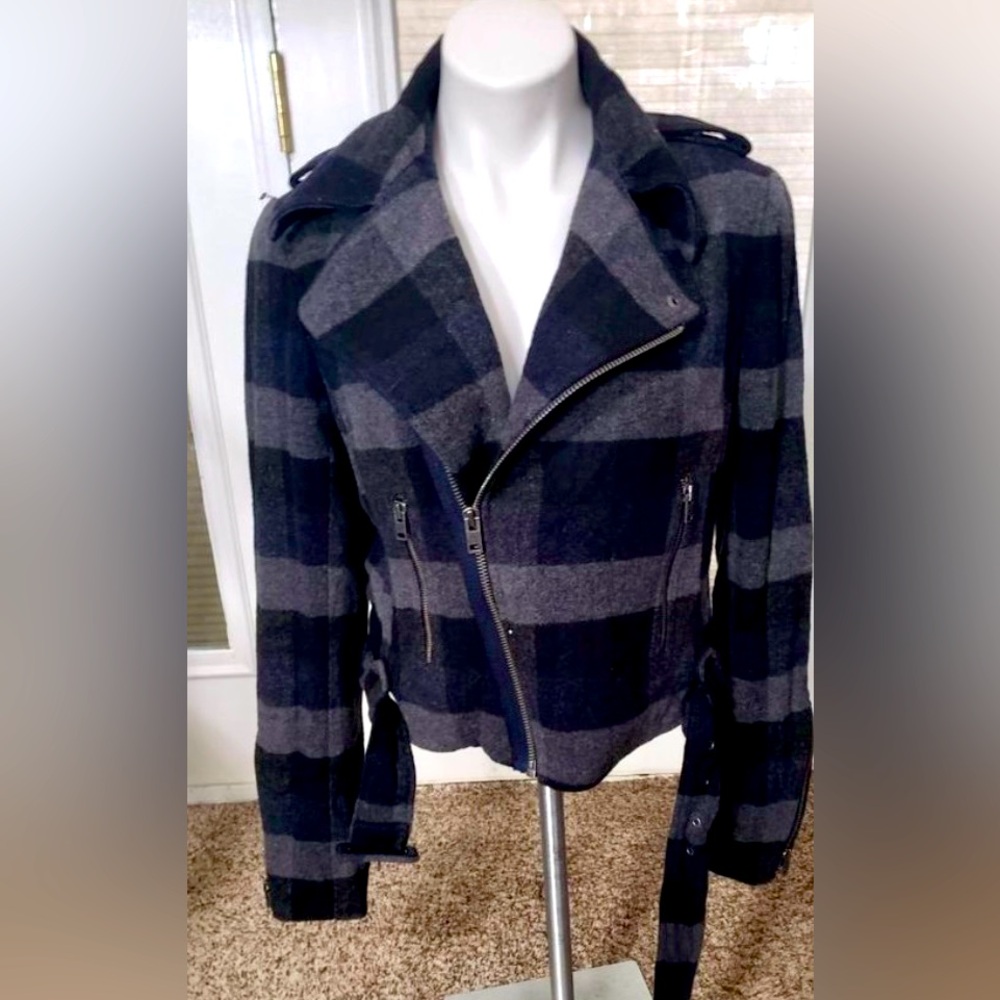 EUC American Eagle Wool Blend Moto Jacket